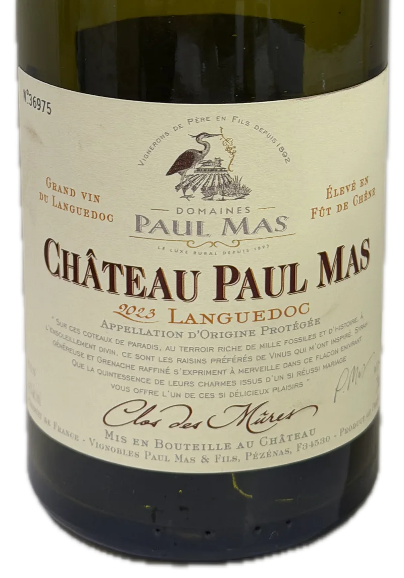 Château Paul Mas Clos des Mûres 2023 — Front