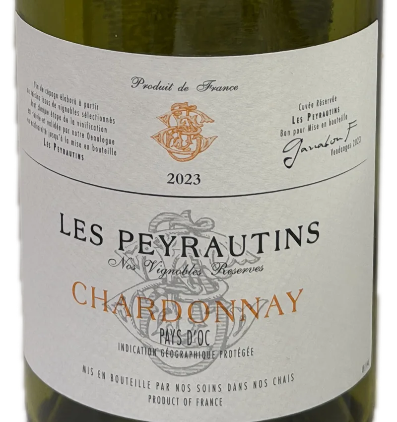 Les Peyrautins Chardonnay 2023 — Front