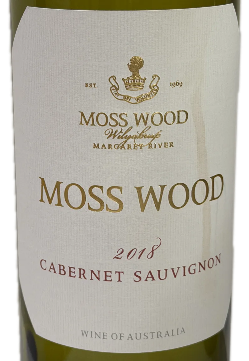 Moss Wood Wilyabrup Cabernet Sauvignon 2018 — Front
